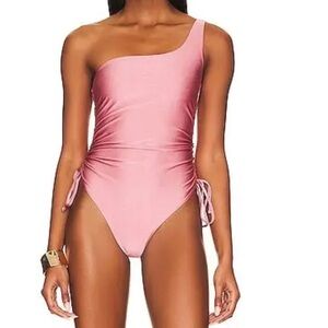 TULAROSA Kal One Piece swimsuit in Metallic Dusty Rose
